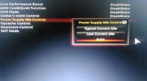 Power supply idle control что это